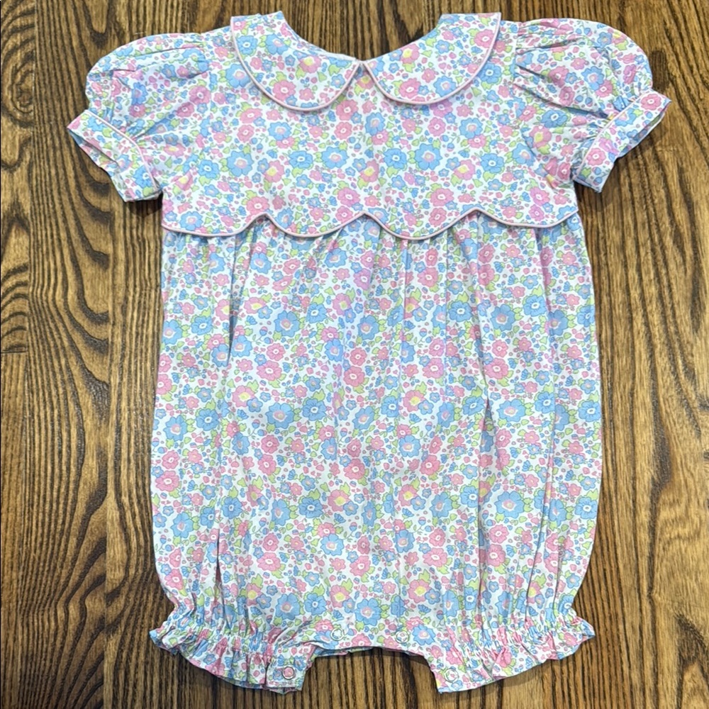 Floral Baby Romper / Bubble